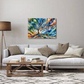 Obraz – Kolorowe energetyczne drzewo (70x50 cm)