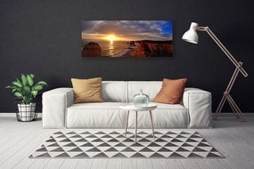 Obraz canvas na ścianę Lśniąca Tafla Morza w Słońcu