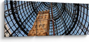 Obraz wieży w Melbourne (z zegarem) (90x30 cm)