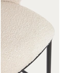 Biały hoker (wysokość siedziska 75 cm) Ciselia – Kave Home