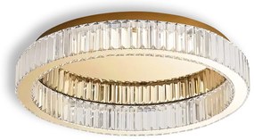 LAMPA KRYSZTAŁOWA PLAFON APP1723-C 60cm ZŁOTA