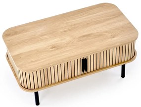 Stolik kawowy ANGELINA 50x90cm dąb naturalny HALMAR