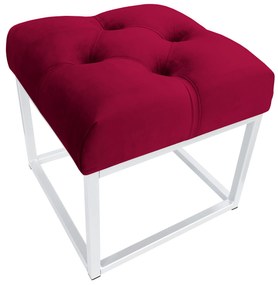 Pufa CHESTERFIELD LOFT ławka postawa biała MG31