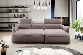 Narożnik MURILLO S Mini z elektryczną regulacją siedziska Prawostronny w tkaninie VOGUE 04 WERSAL