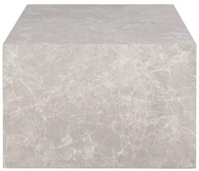 Beżowy stolik w dekorze marmuru 60x80 cm Prague – House Nordic