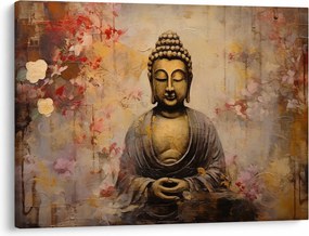 Obraz - Budda, malarstwo (70x50 cm)