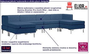 6-częściowy niebieski zestaw wypoczynkowy - Marsala 6F