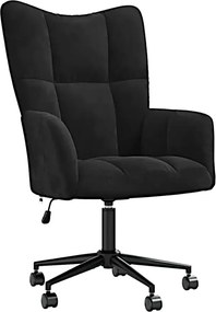 Fotel do biurka glamour czarny C7-A25