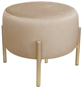 Pufa OLA LOFT ławka podnóżek metal złota MG06