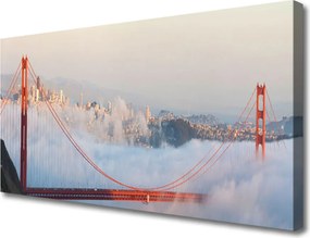 Zdjęcie na płótnie Most nad Oceanem Chmur