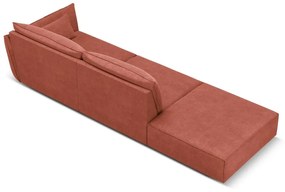 Czerwony szezlong (prawostronny) Vanda – Mazzini Sofas