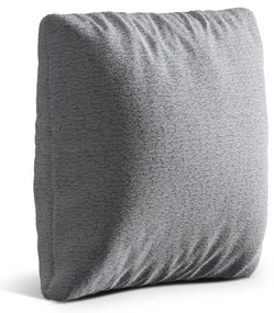 Jasnoszara poduszka na sofę z materiału bouclé Kemi – Cosmopolitan Design