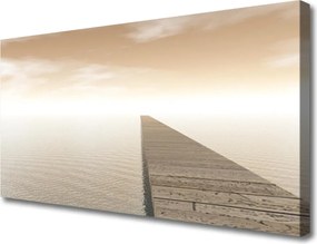 Obraz canvas Konstrukcja Molo o Poranku