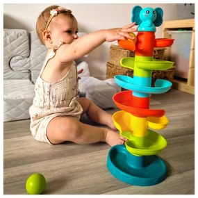 Woopie baby kulodrom tor kulkowy zestaw spirala + 3 kulki