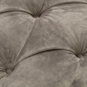 Sofa Chesterfield Glamour Velvet Grey 2-os.