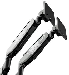 Podwójny uchwyt na monitory 49 cali, szaro-czarny RGB X-Arm Dual