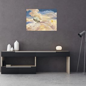 Obraz - Niebiańskie Meduzy (70x50 cm)