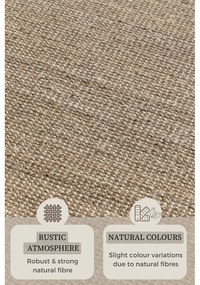 Beżowy chodnik z juty 80x200 cm Bouclé – Hanse Home