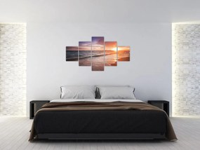 Obraz - Zachód słońca w Tajlandii (125x70 cm)
