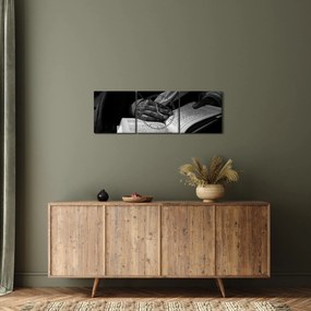 Obraz - Książka (z zegarem) (90x30 cm)