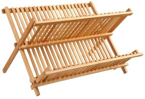 Bambusowa suszarka do naczyń, 2 poziomowa