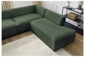 Zielony narożnik modułowy (prawostronny/w kształcie litery U) Megeve – Bobochic Paris