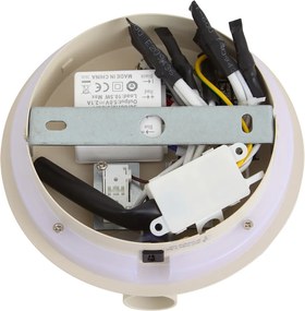 Nowoczesna lampa ścienna beżowa z diodą LED i USB-C - Croft