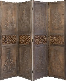 Przegroda pokojowa 170x160x2 cm brązowa