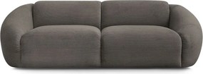 Szarobrązowa sztruksowa sofa 250 cm Tina – Bobochic Paris