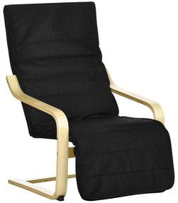 HOMCOM Fotel relaksacyjny z krzesłem bujanym i regulowanym podnóżkiem Komfortowy odpoczynek | Aosom PL