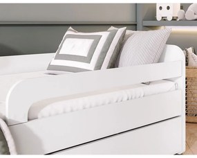 Białe łóżko dziecięce z materacem/ze stelażem 80x200 cm Duuli – ELTAP