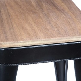 Taboret - stołek czteronożny, metalowy, barowy