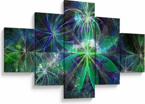 Obraz - Abstrakcyjne kształty geometryczne (125x70 cm)