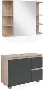 Zestaw mebli łazienkowych sonoma 80x33x60 j-shape