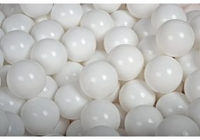 Plastikowe piłeczki do suchego basenu 7cm, 50 szt, białe - meowbaby®
