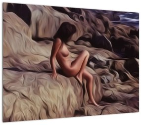 Obraz na szkle - Obraz na szkle kobiety (70x50 cm)