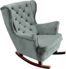 Fotel Relax z Tapicerowanym Siedzeniem i Podłokietnikami, Fotel TV 102x81x95cm Popiel_29857