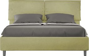 Łóżko bez stelaża tapicerowane 160x190 microfibra Zielony Sleeper