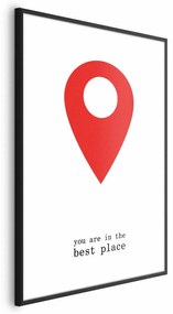 Plakat The best place 21x30 cm z ramą czarną bez marginesu ARTGEIST B
