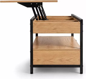 Ławostół rozkładany Notis podnoszony blat 100cm dąb loft