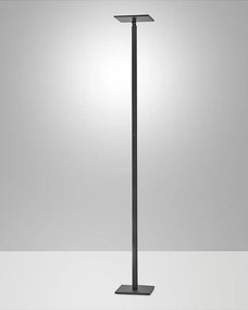 Ideal - Regulowana czarna lampa podłogowa LED z metalu wys. 180 cm Fabas Luce - Zintegrowane oświetlenie LED 35 W CCT (3000K 4000K 5000K 6000K)