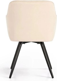 Zestaw 2 beżowych krzeseł pikowanych C4-P64