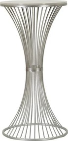 Stolik Kawowy VKH581, Srebrny, 50x50x100 cm, Kendra Home