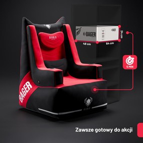 BAGER fotel gamingowy