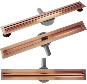 Odpływ Liniowy REA NEOX SLIM PRO brush l. copper 60