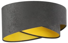 Uniwersalny klosz GALAXY E27 pr. 45 cm szary/złoty