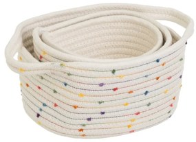 Tekstylne koszyki zestaw 3 szt. 30x18x14 cm – Casa Selección