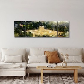 Obraz - Świątynia Zeusa, Ateny, Grecja (170x50 cm)