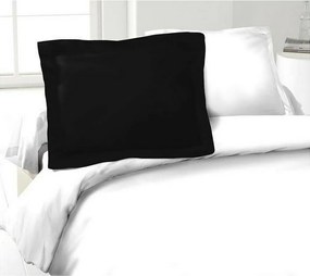 Zestaw 2 poszewek na poduszki 100% bawełny Czarny 50x70 cm