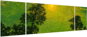 Obraz - Imitator of Ralph Albert Blakelock, Moonlight, reprodukcje (170x50 cm)